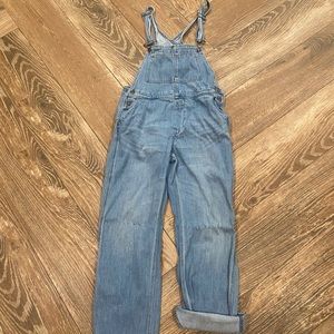 Free People Denim Overalls